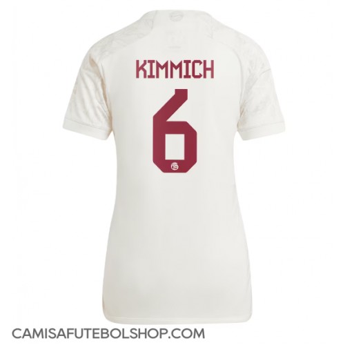 Camisa de time de futebol Bayern Munich Joshua Kimmich #6 Replicas 3º Equipamento Feminina 2023-24 Manga Curta